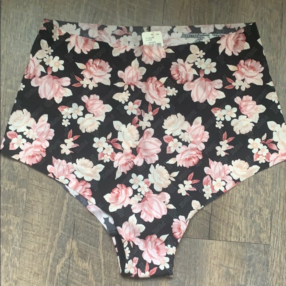 NWT PINK Floral No Show High Waisted Cheekster - SOLD